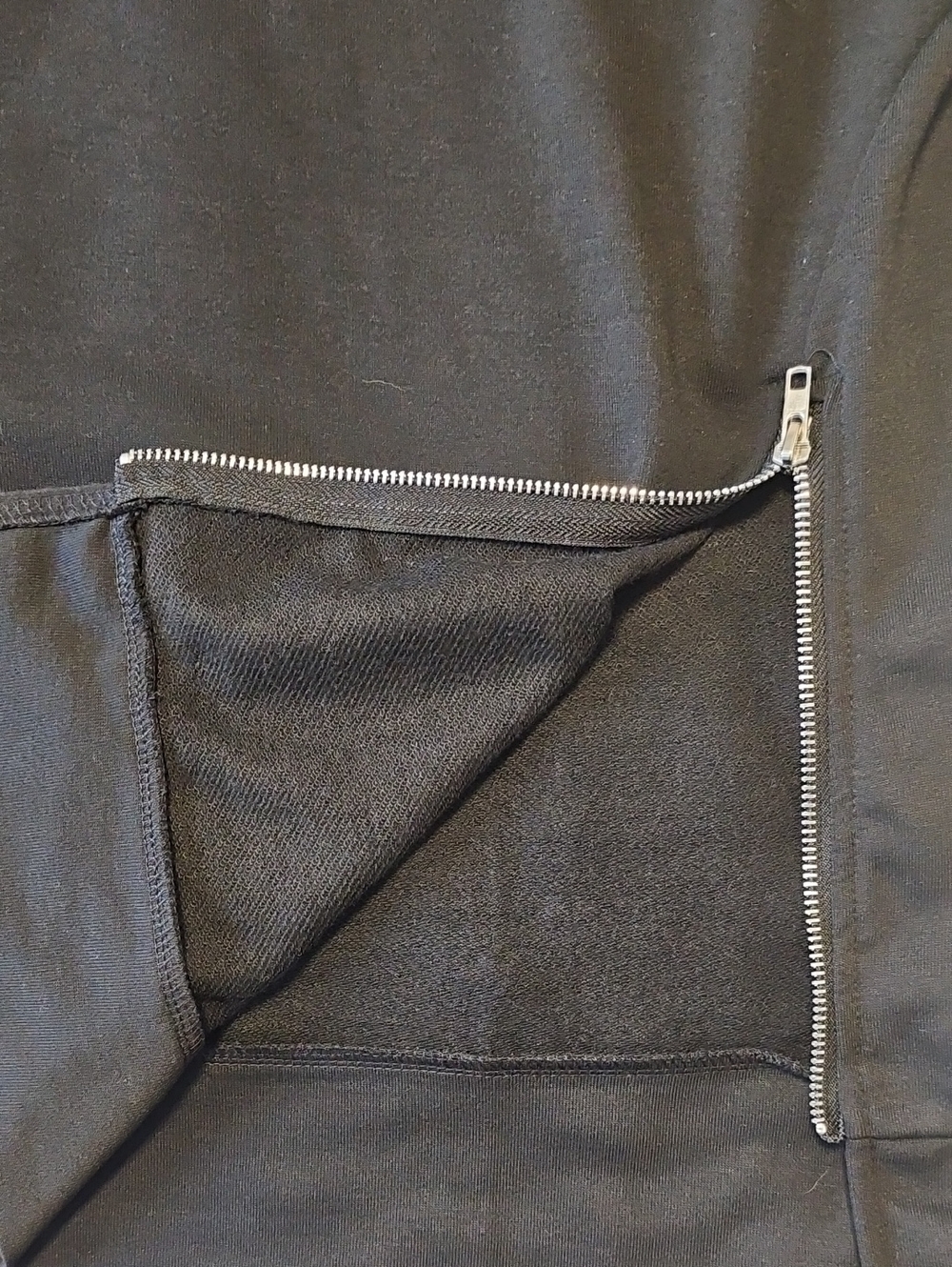 NWT 4X Black Side Zip Sweatshirt Plus Size - Picture 10 of 11